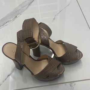 Nine West Ankle Strap Platform Heels Sandals